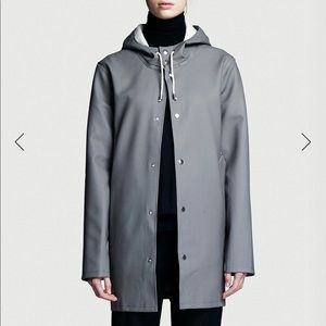Stutterheim Stockholm Raincoat (Gray, XS)
